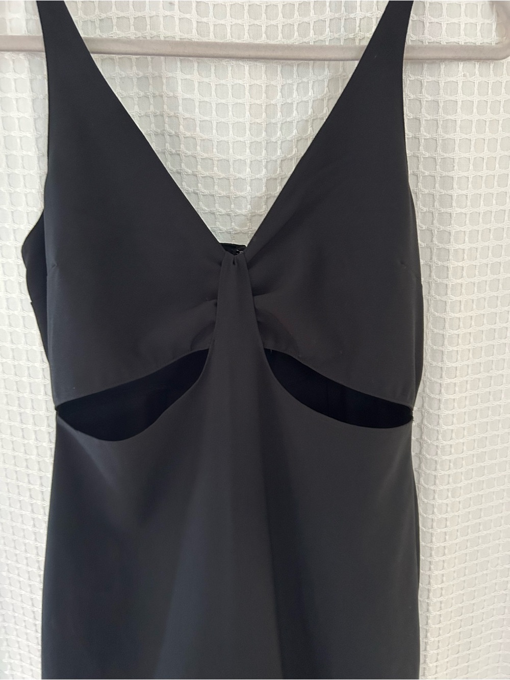 Abercrombie and Fitch Black Cutout Slip Dress